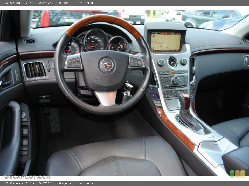 Ebony Interior Dashboard for the 2010 Cadillac CTS 4 3.0 AWD Sport Wagon #53355856