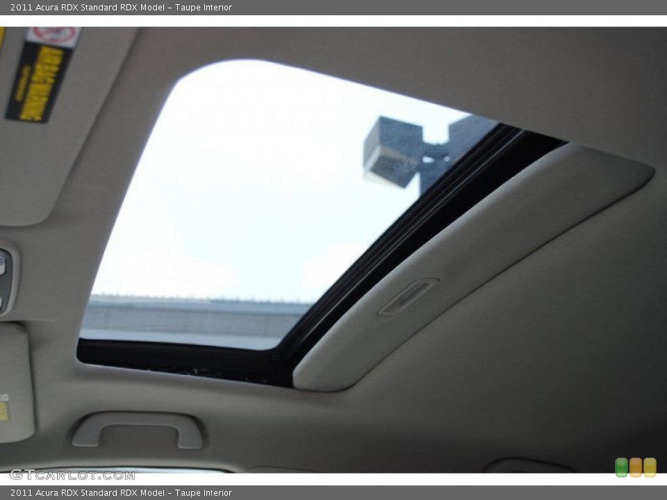 Taupe Interior Sunroof for the 2011 Acura RDX  #53356519