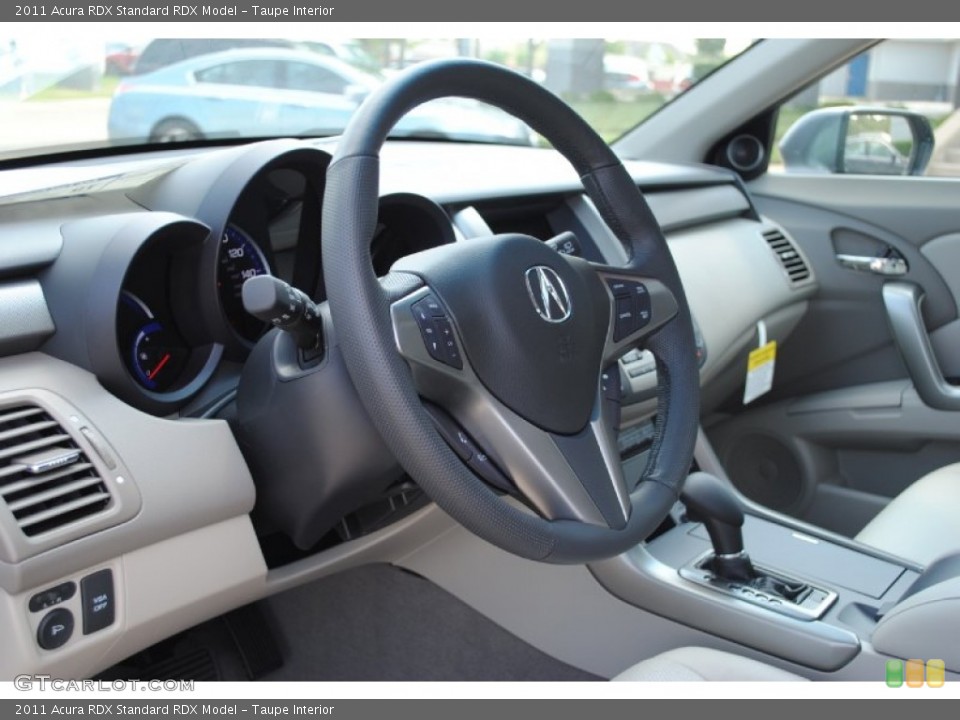 Taupe Interior Steering Wheel for the 2011 Acura RDX  #53356531
