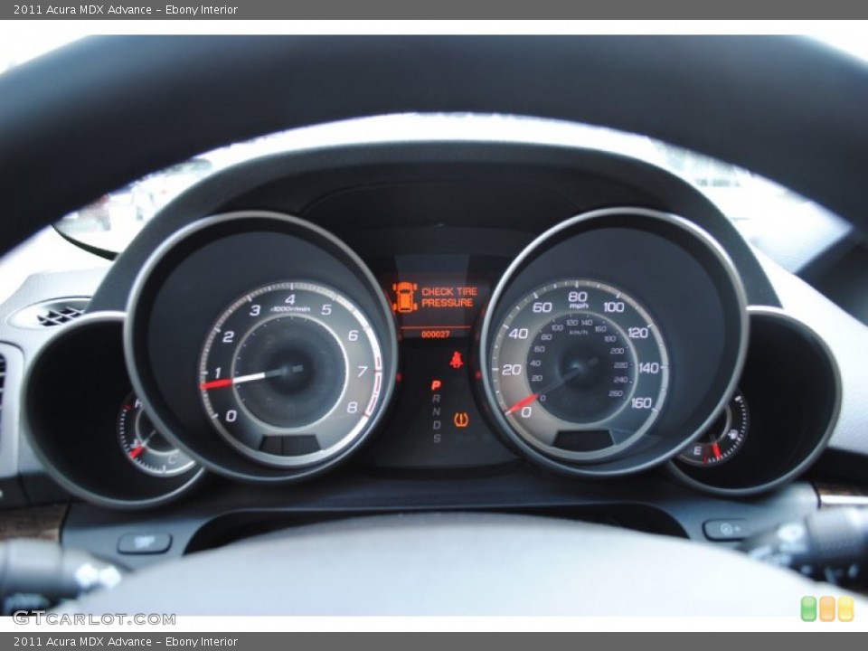 Ebony Interior Gauges for the 2011 Acura MDX Advance #53356972