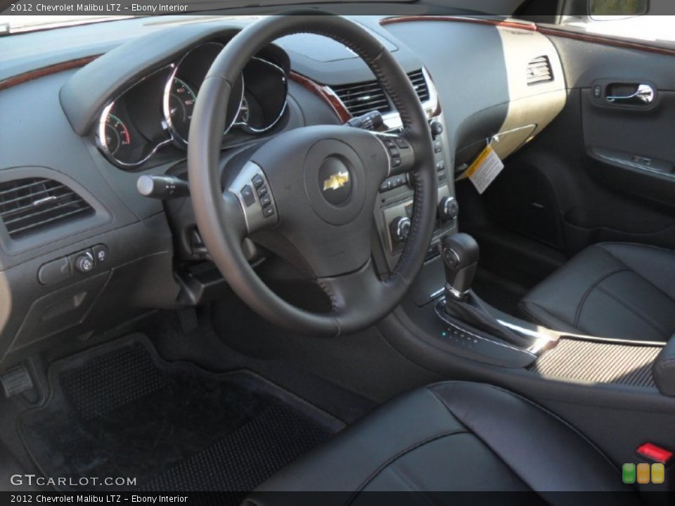 Ebony Interior Prime Interior for the 2012 Chevrolet Malibu LTZ #53357065