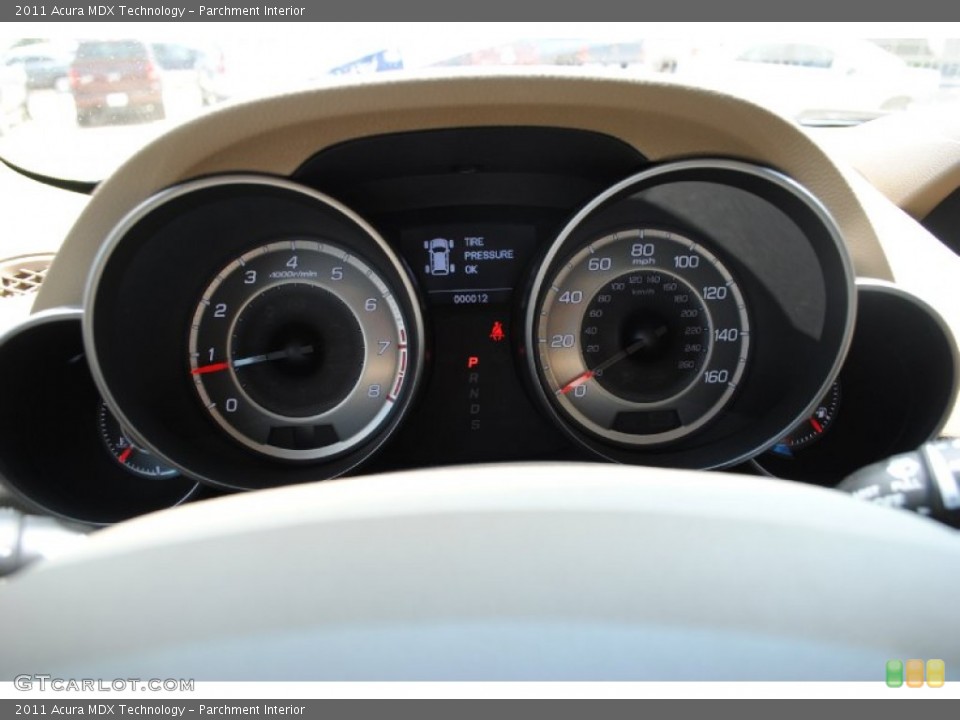Parchment Interior Gauges for the 2011 Acura MDX Technology #53357173
