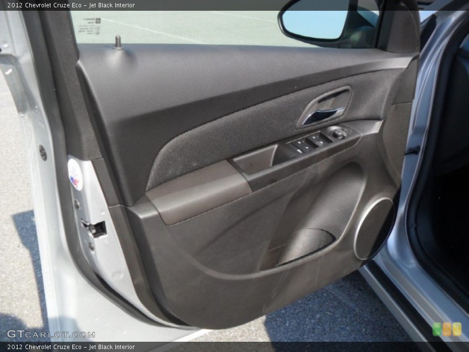Jet Black Interior Door Panel for the 2012 Chevrolet Cruze Eco #53357182