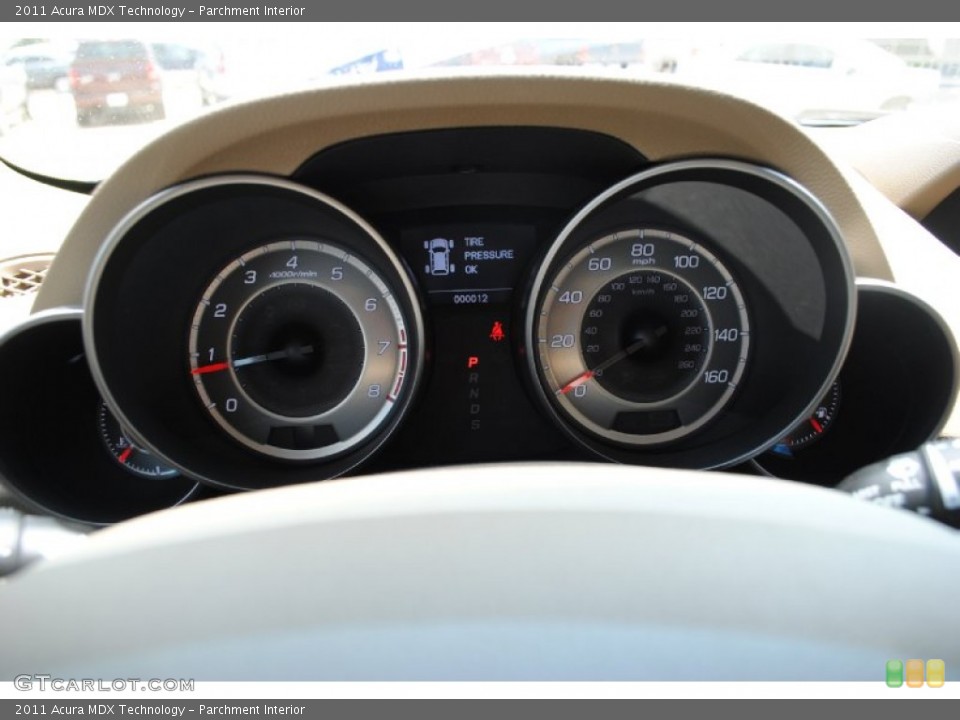 Parchment Interior Gauges for the 2011 Acura MDX Technology #53357416