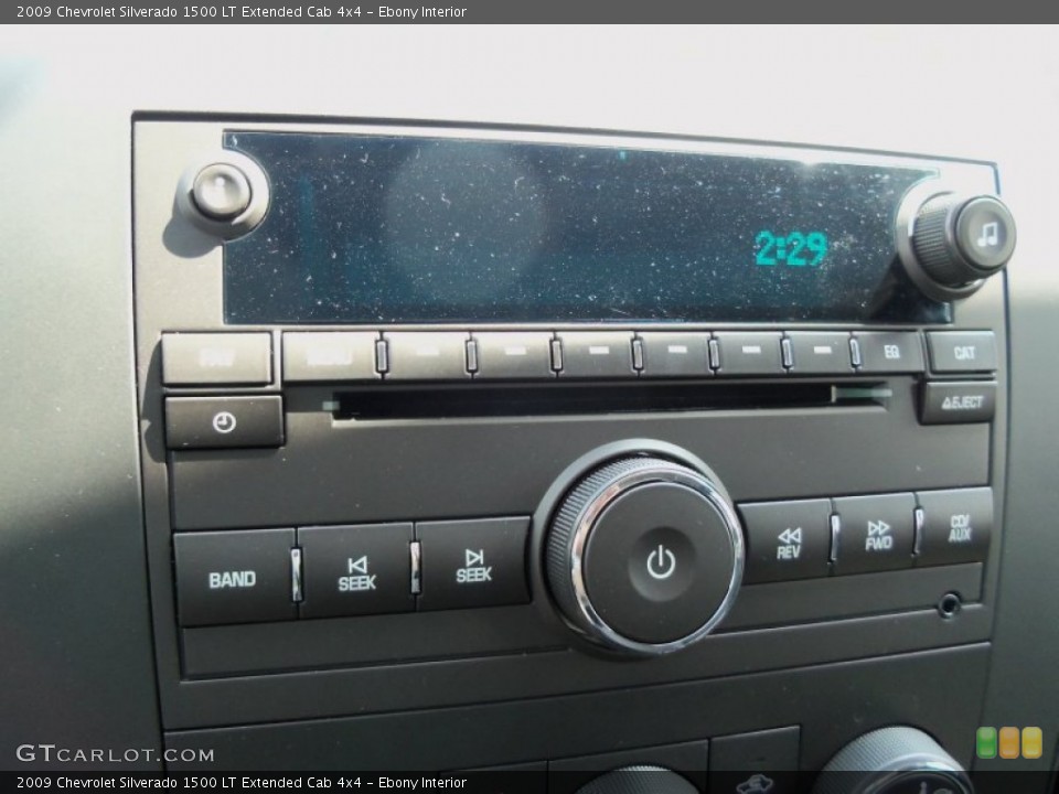 Ebony Interior Audio System for the 2009 Chevrolet Silverado 1500 LT Extended Cab 4x4 #53357680