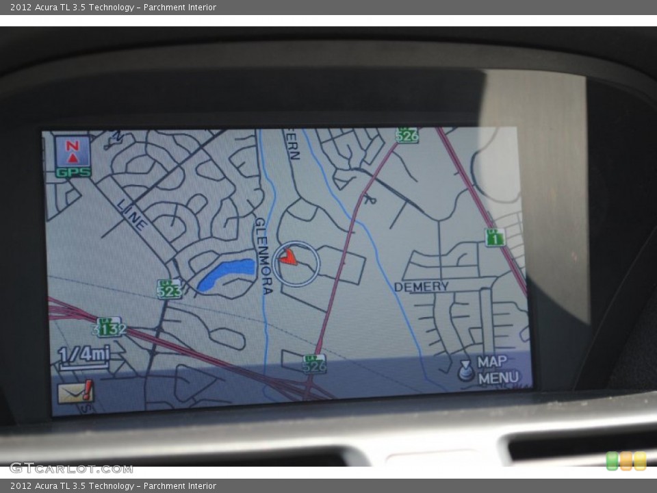Parchment Interior Navigation for the 2012 Acura TL 3.5 Technology #53357683