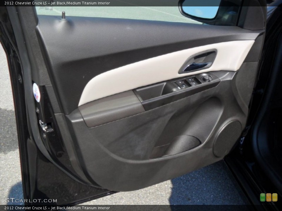 Jet Black/Medium Titanium Interior Door Panel for the 2012 Chevrolet Cruze LS #53357737