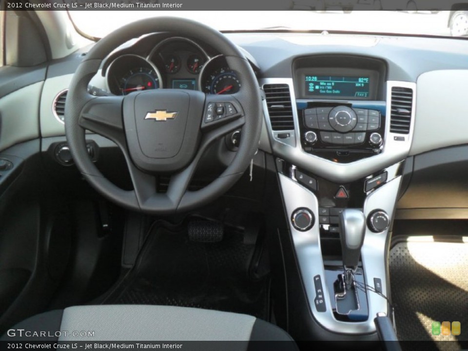 Jet Black/Medium Titanium Interior Dashboard for the 2012 Chevrolet Cruze LS #53357800