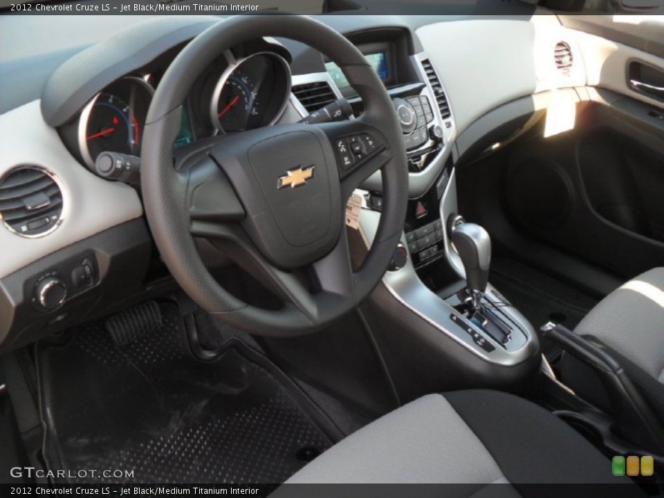 Jet Black/Medium Titanium Interior Prime Interior for the 2012 Chevrolet Cruze LS #53357884