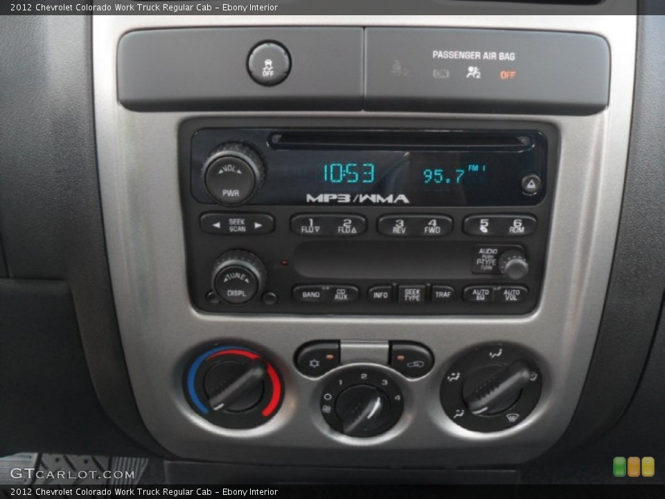 Ebony Interior Audio System for the 2012 Chevrolet Colorado Work Truck Regular Cab #53357980