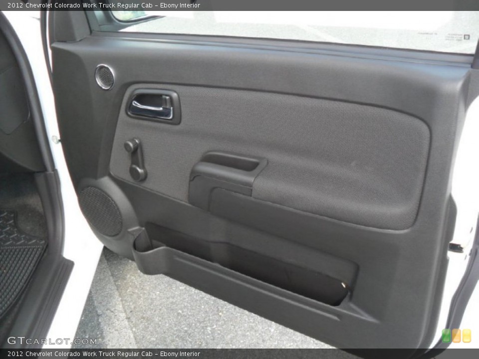 Ebony Interior Door Panel for the 2012 Chevrolet Colorado Work Truck Regular Cab #53358043