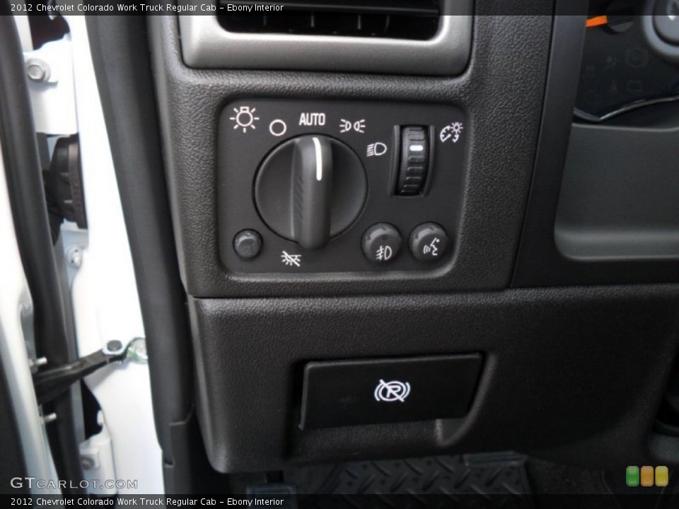 Ebony Interior Controls for the 2012 Chevrolet Colorado Work Truck Regular Cab #53358073