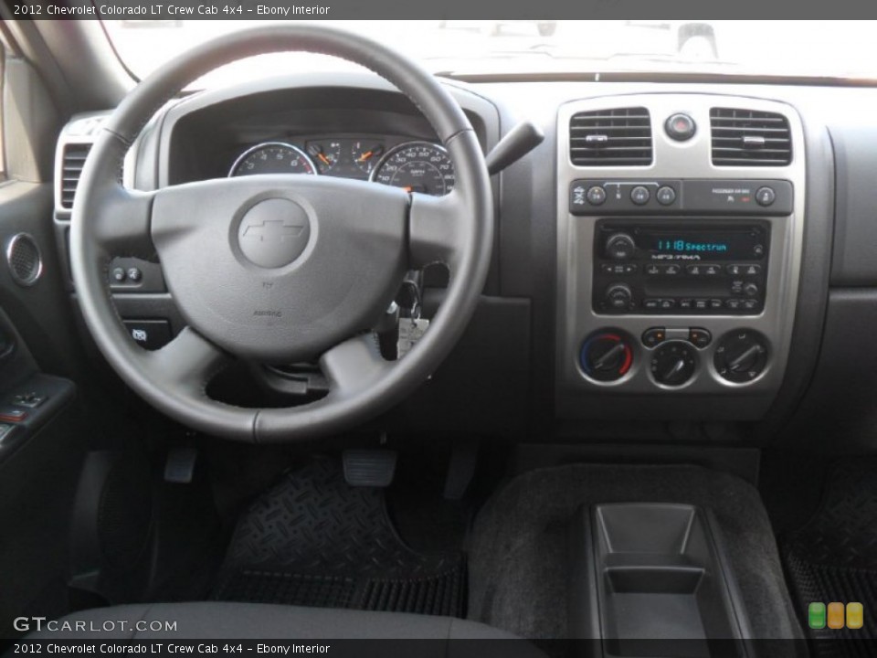 Ebony Interior Dashboard for the 2012 Chevrolet Colorado LT Crew Cab 4x4 #53358223
