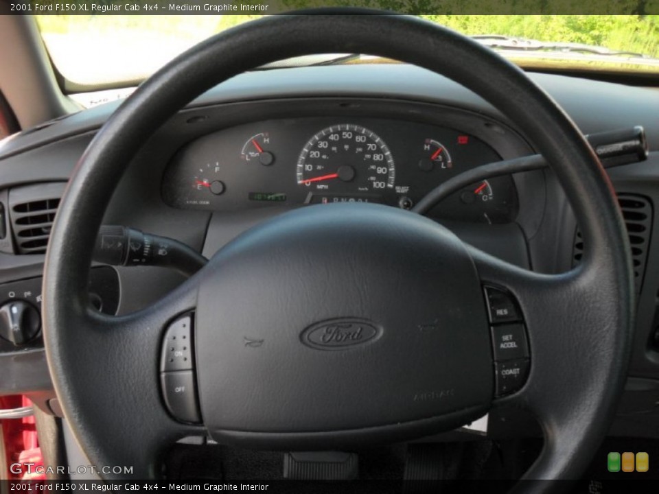 Medium Graphite Interior Steering Wheel for the 2001 Ford F150 XL Regular Cab 4x4 #53359246
