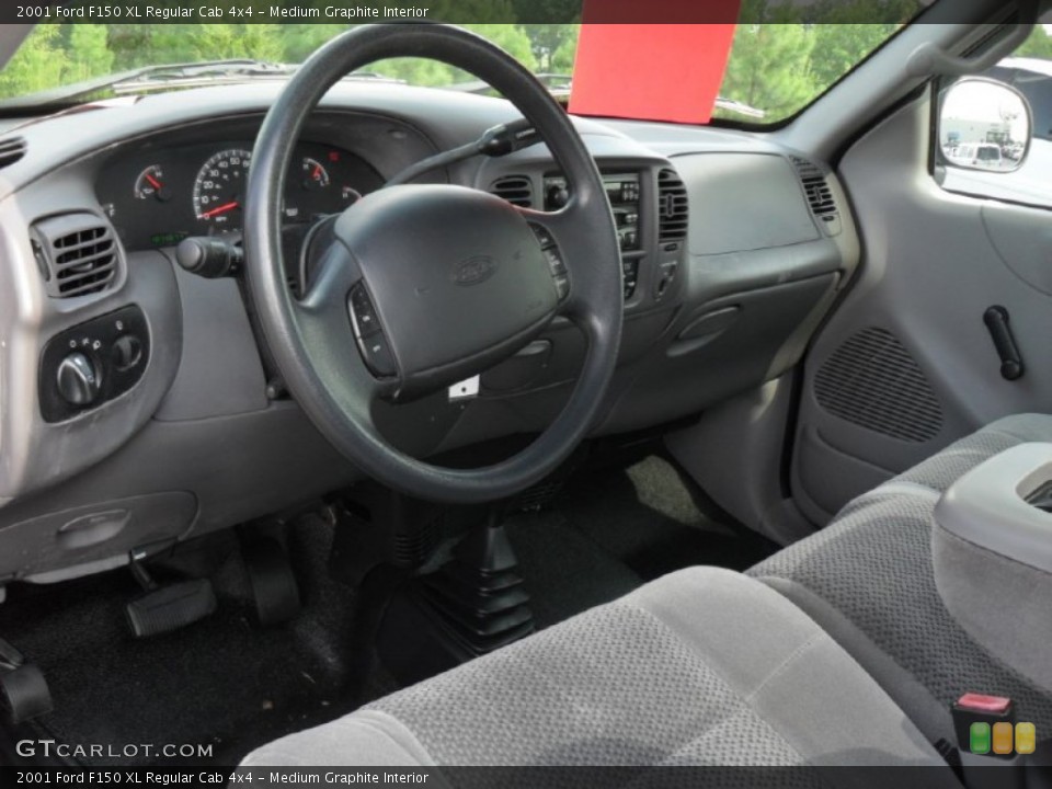 Medium Graphite Interior Prime Interior for the 2001 Ford F150 XL Regular Cab 4x4 #53359339