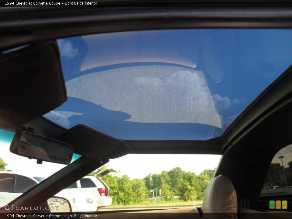 Light Beige Interior Sunroof for the 1994 Chevrolet Corvette Coupe #53359690