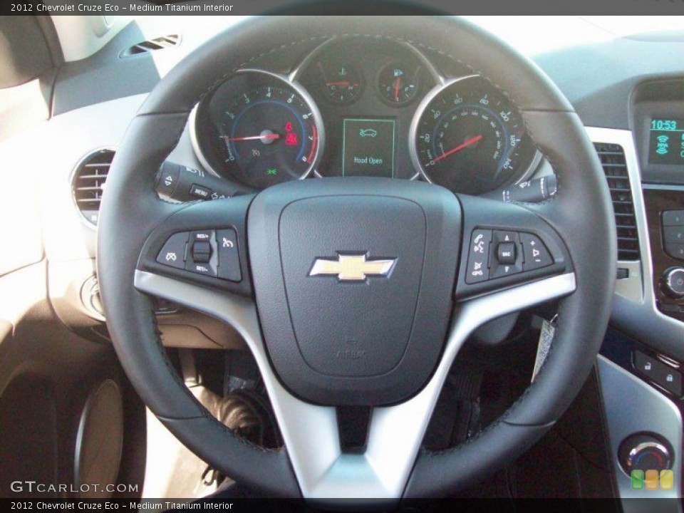 Medium Titanium Interior Steering Wheel for the 2012 Chevrolet Cruze Eco #53362165