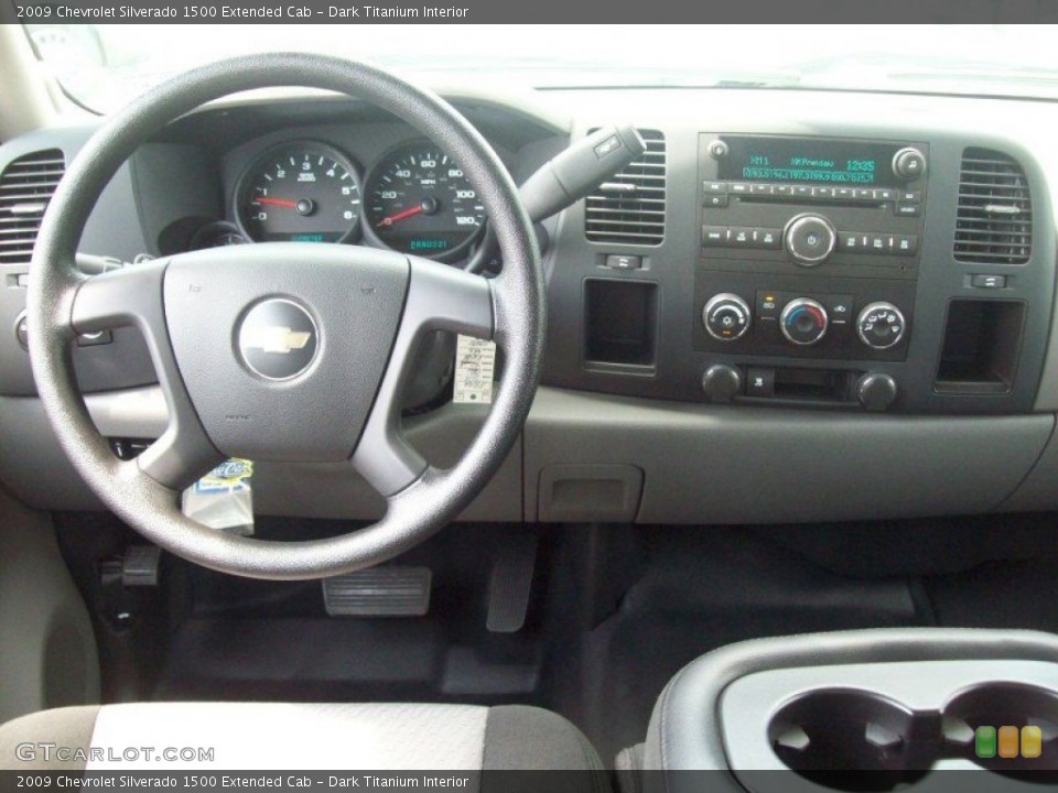 Dark Titanium Interior Dashboard for the 2009 Chevrolet Silverado 1500 Extended Cab #53362378