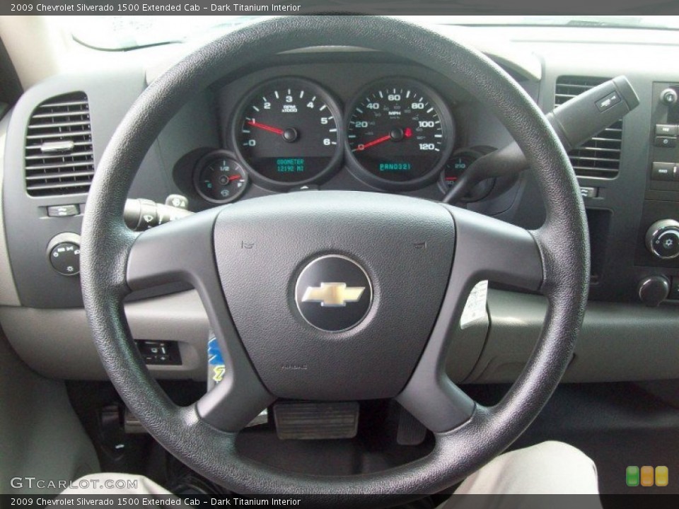 Dark Titanium Interior Steering Wheel for the 2009 Chevrolet Silverado 1500 Extended Cab #53362483