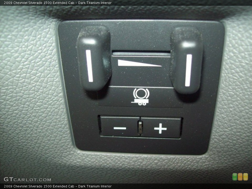 Dark Titanium Interior Controls for the 2009 Chevrolet Silverado 1500 Extended Cab #53362507