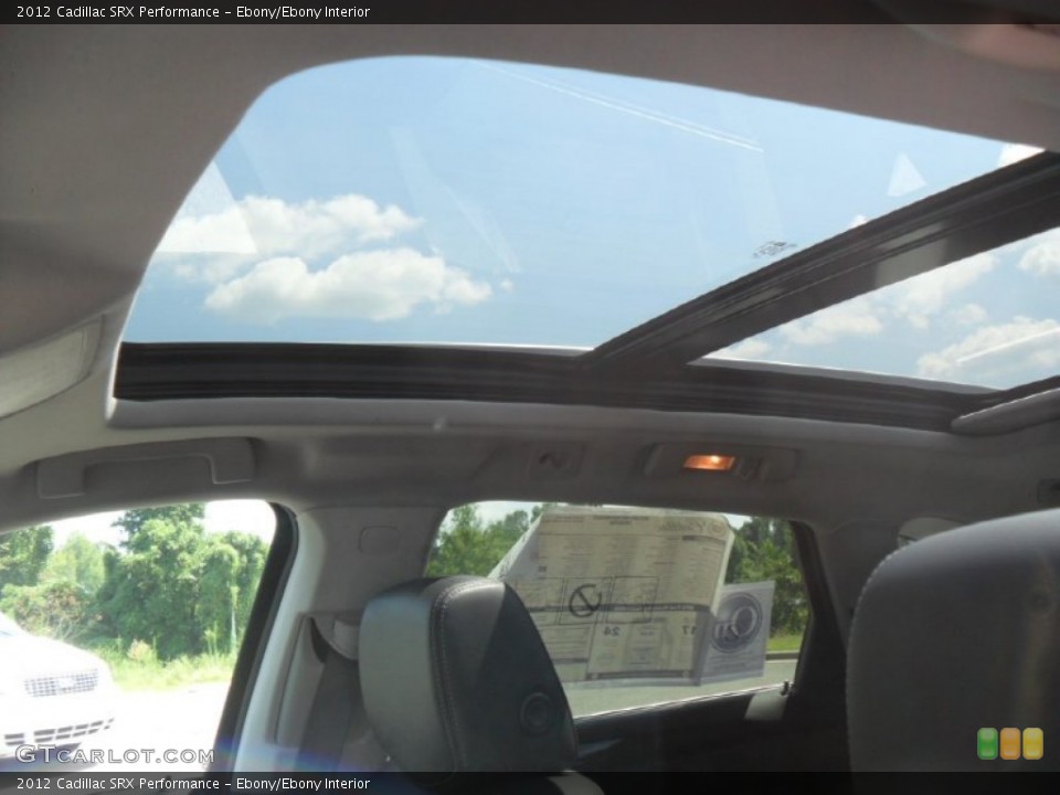 Ebony/Ebony Interior Sunroof for the 2012 Cadillac SRX Performance #53365346
