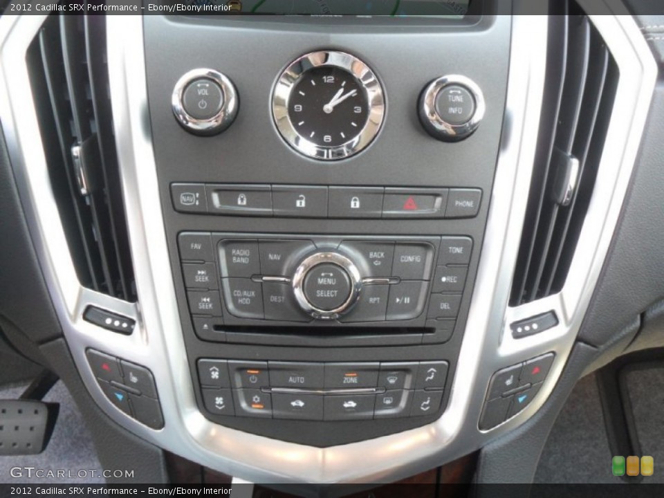 Ebony/Ebony Interior Controls for the 2012 Cadillac SRX Performance #53365388
