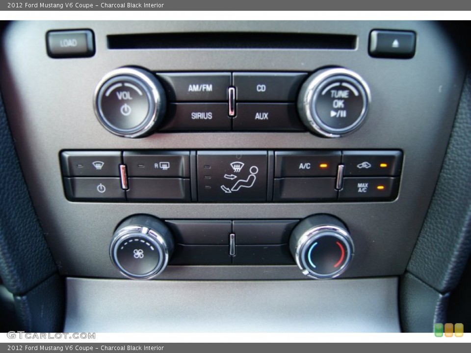 Charcoal Black Interior Controls for the 2012 Ford Mustang V6 Coupe #53366309