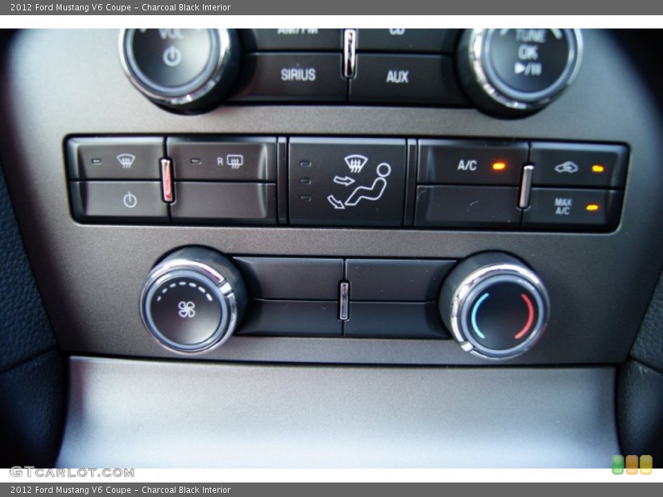 Charcoal Black Interior Controls for the 2012 Ford Mustang V6 Coupe #53366738
