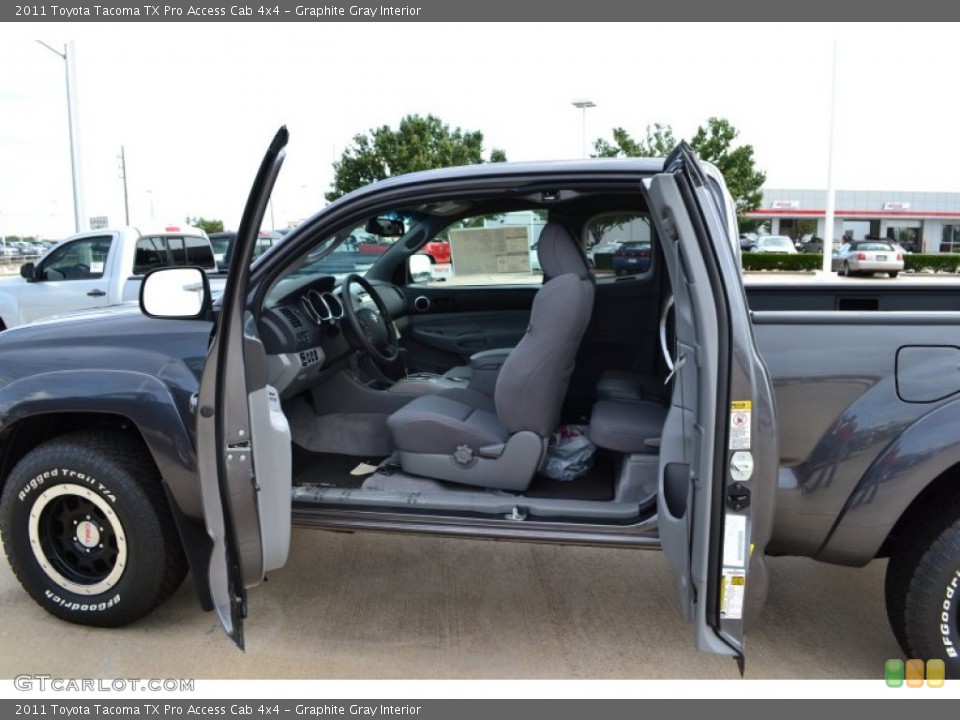 Graphite Gray Interior Photo for the 2011 Toyota Tacoma TX Pro Access Cab 4x4 #53366771