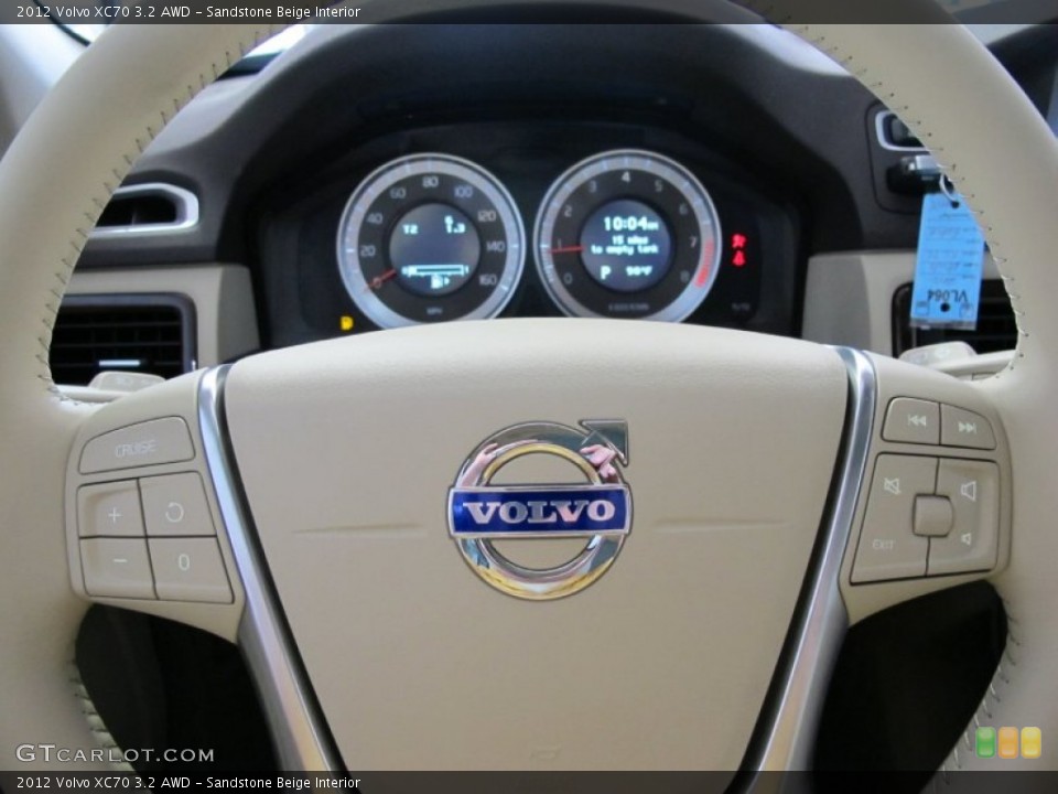 Sandstone Beige Interior Steering Wheel for the 2012 Volvo XC70 3.2 AWD #53367281