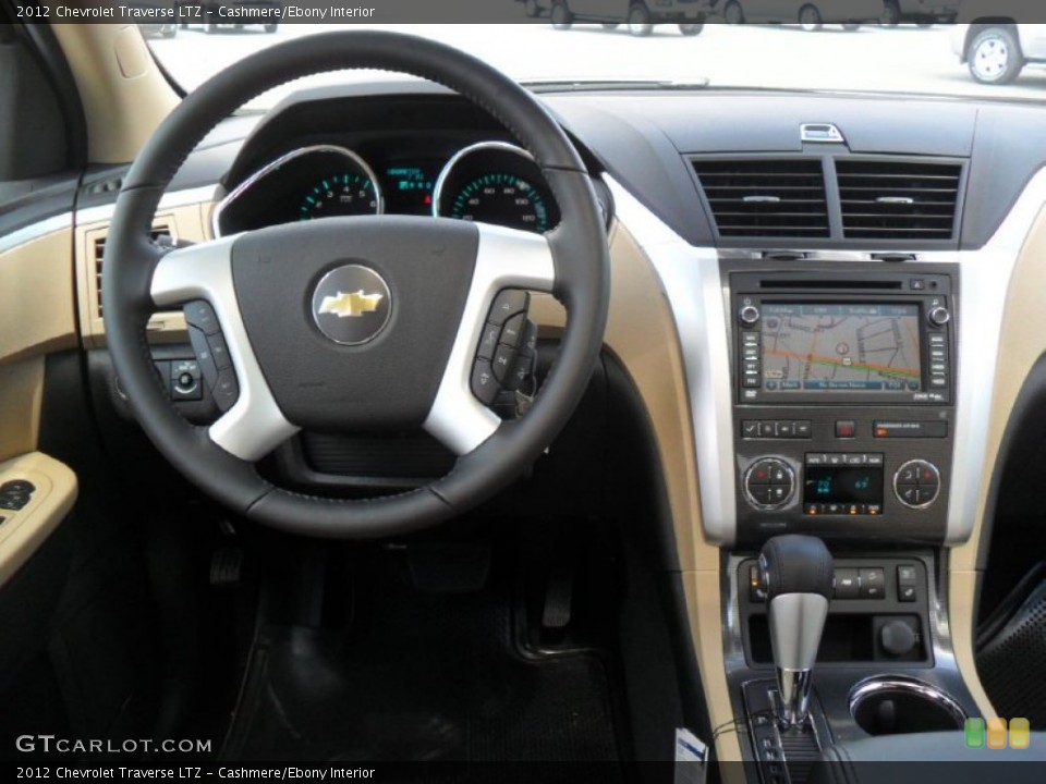 Cashmere/Ebony Interior Dashboard for the 2012 Chevrolet Traverse LTZ #53369234