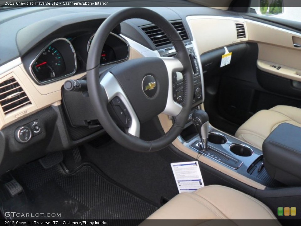 Cashmere/Ebony Interior Prime Interior for the 2012 Chevrolet Traverse LTZ #53369411
