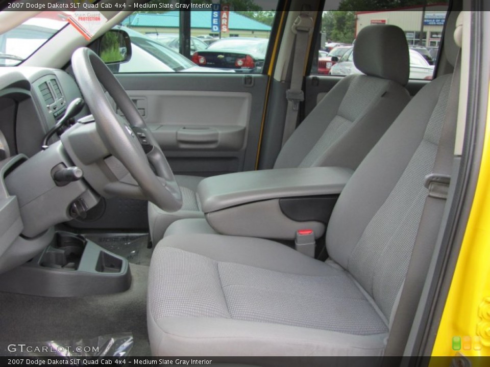 Medium Slate Gray Interior Photo for the 2007 Dodge Dakota SLT Quad Cab 4x4 #53369585