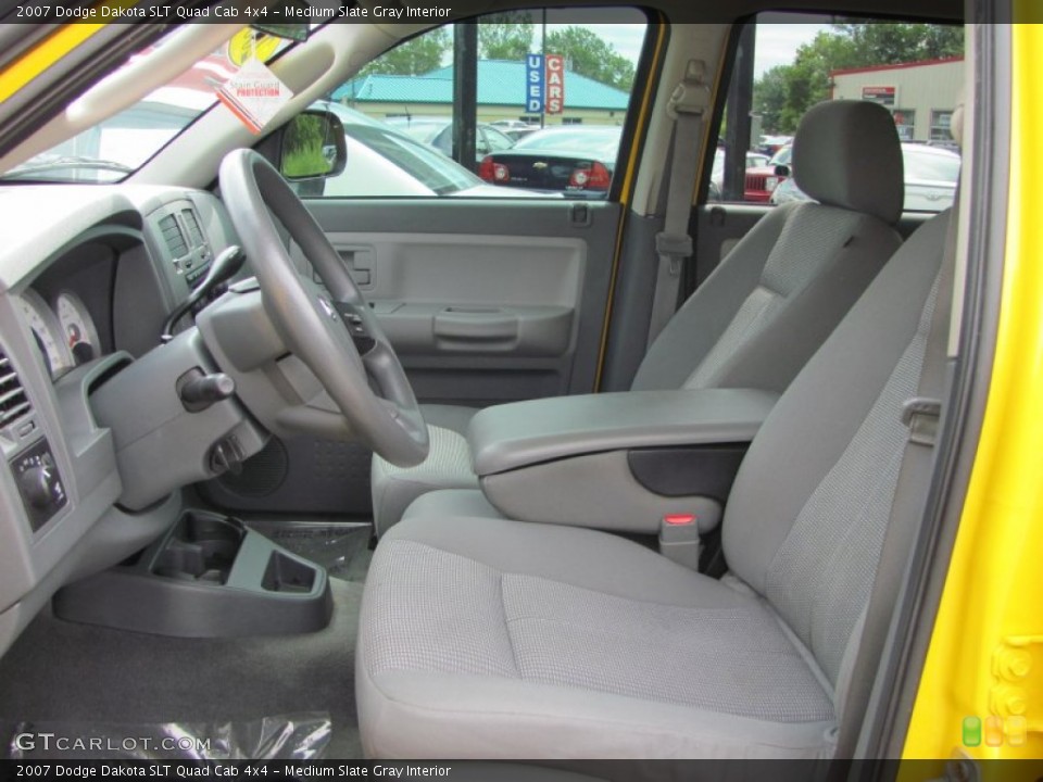 Medium Slate Gray Interior Photo for the 2007 Dodge Dakota SLT Quad Cab 4x4 #53369633