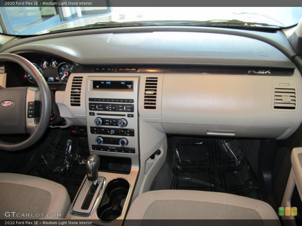 Medium Light Stone Interior Dashboard for the 2010 Ford Flex SE #53370272