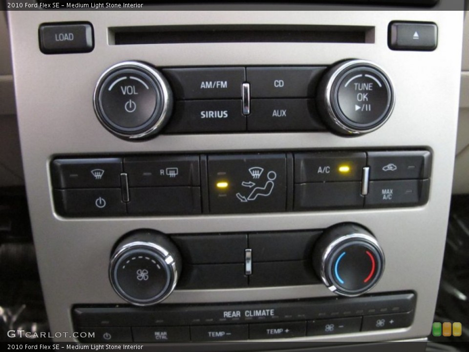 Medium Light Stone Interior Controls for the 2010 Ford Flex SE #53370395