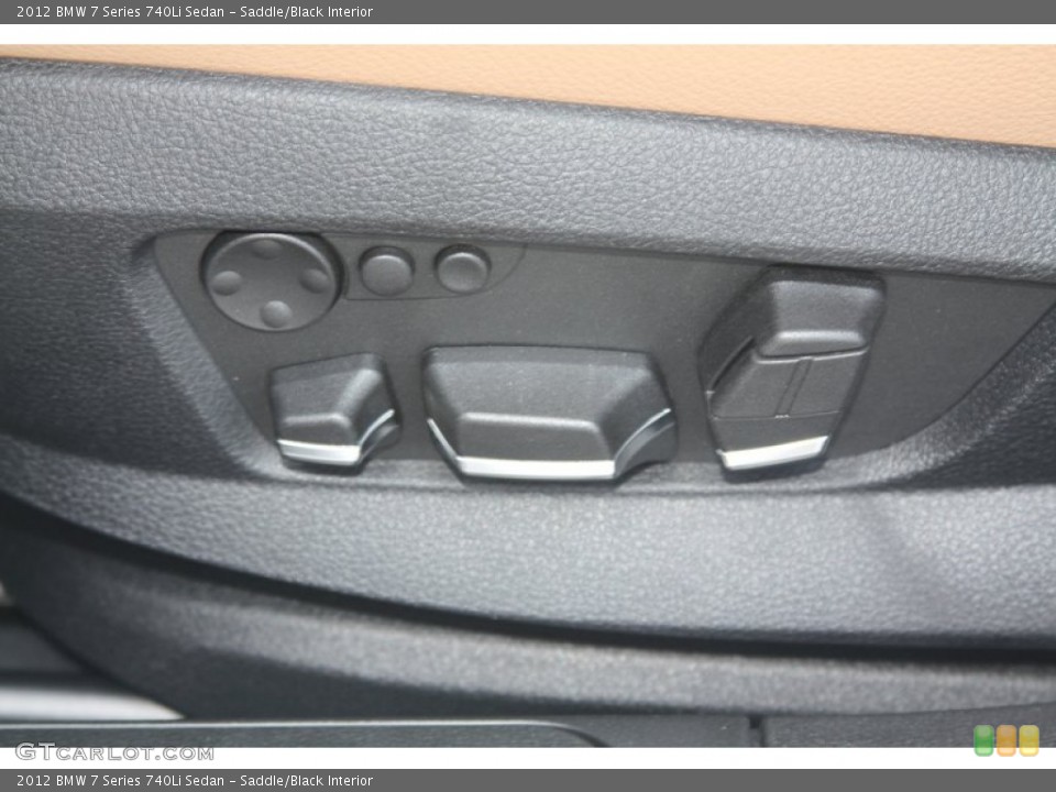 Saddle/Black Interior Controls for the 2012 BMW 7 Series 740Li Sedan #53372087