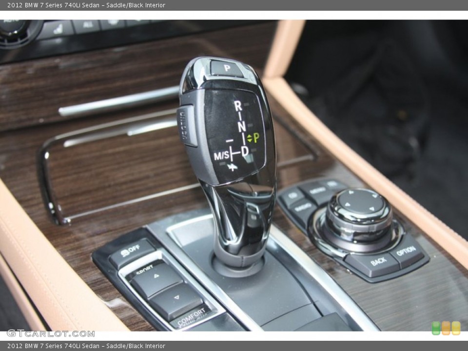 Saddle/Black Interior Transmission for the 2012 BMW 7 Series 740Li Sedan #53372162