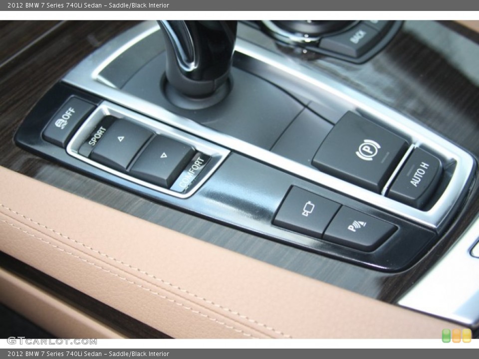 Saddle/Black Interior Controls for the 2012 BMW 7 Series 740Li Sedan #53372171