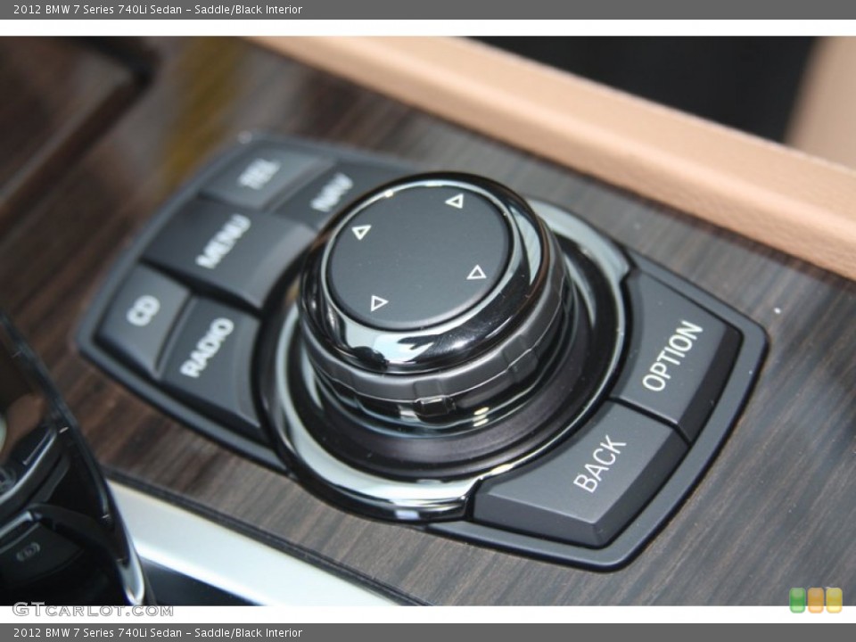 Saddle/Black Interior Controls for the 2012 BMW 7 Series 740Li Sedan #53372186