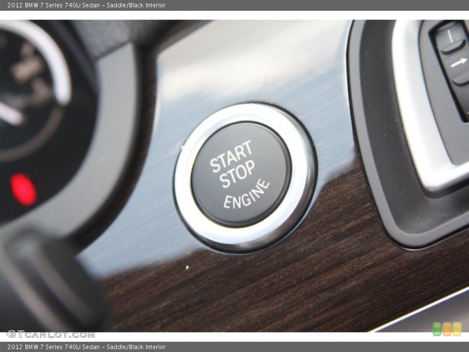 Saddle/Black Interior Controls for the 2012 BMW 7 Series 740Li Sedan #53372207