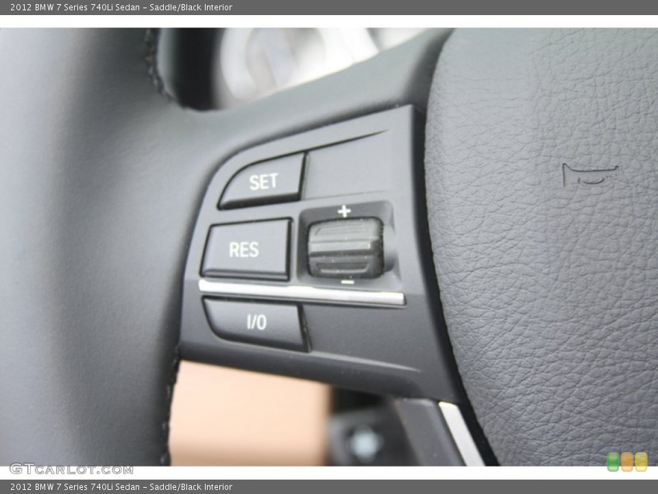 Saddle/Black Interior Controls for the 2012 BMW 7 Series 740Li Sedan #53372231