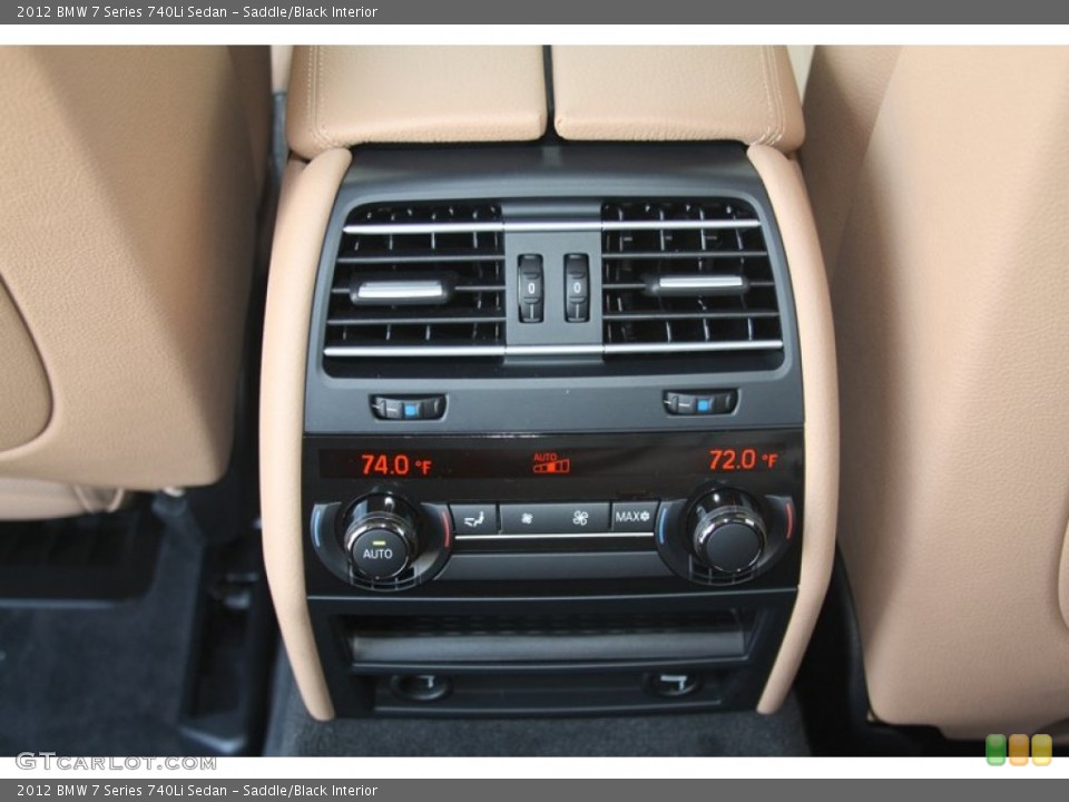Saddle/Black Interior Controls for the 2012 BMW 7 Series 740Li Sedan #53372336