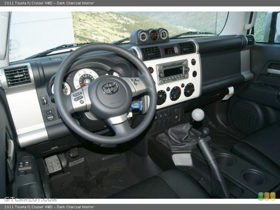 Dark Charcoal Interior Dashboard for the 2011 Toyota FJ Cruiser 4WD #53372675