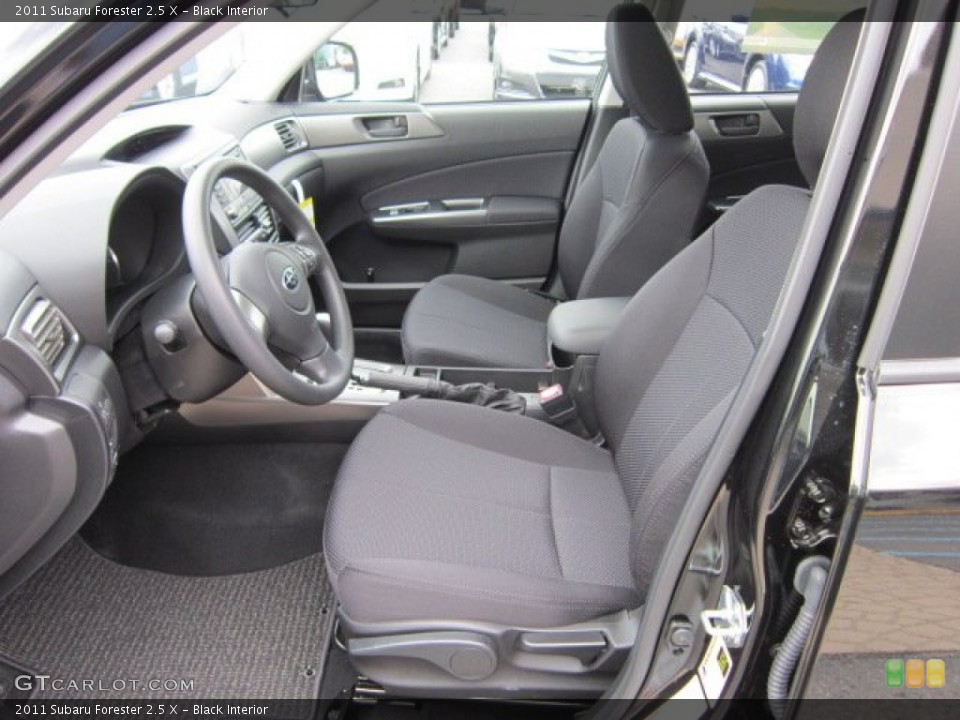 Black Interior Photo for the 2011 Subaru Forester 2.5 X #53373056