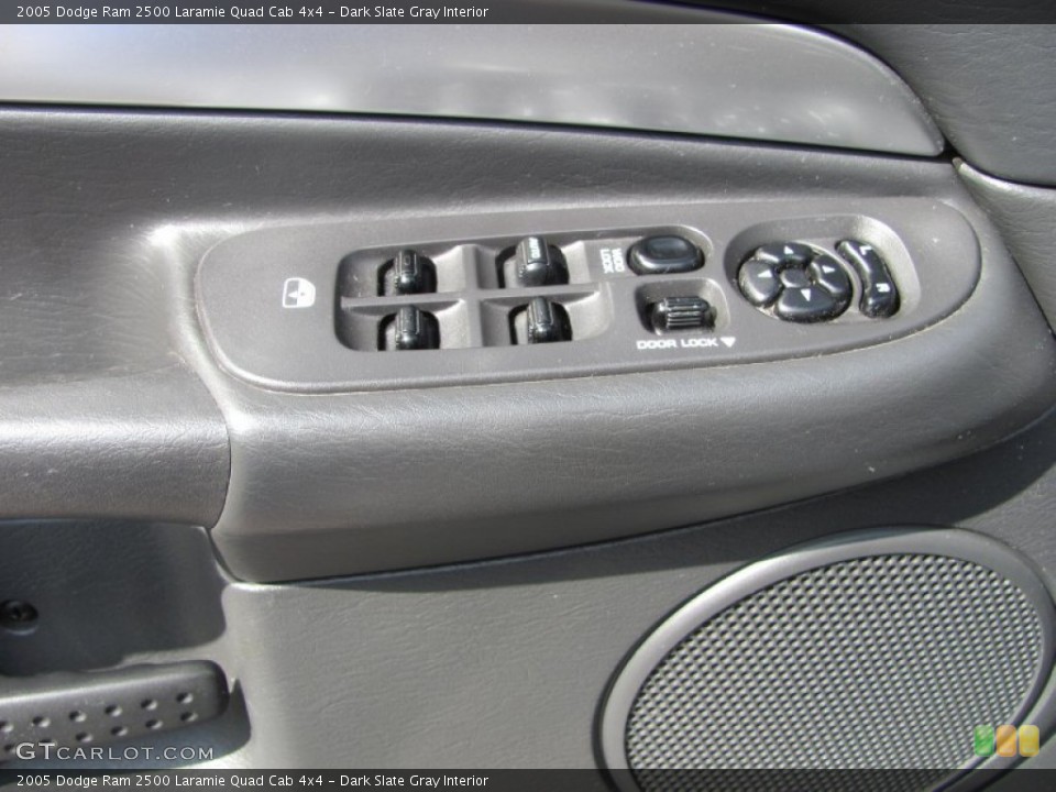 Dark Slate Gray Interior Controls for the 2005 Dodge Ram 2500 Laramie Quad Cab 4x4 #53373242
