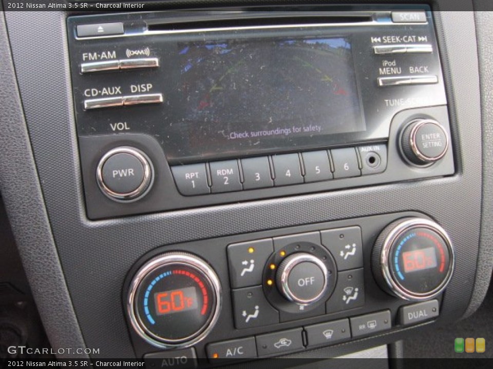 Charcoal Interior Controls for the 2012 Nissan Altima 3.5 SR #53375780