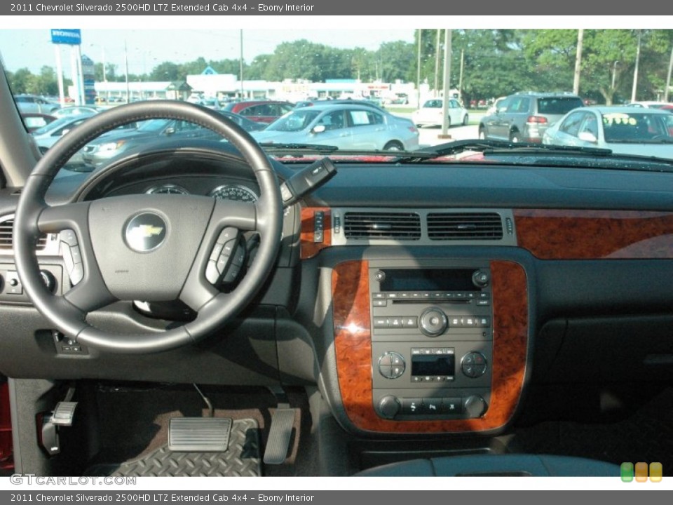 Ebony Interior Dashboard for the 2011 Chevrolet Silverado 2500HD LTZ Extended Cab 4x4 #53375819