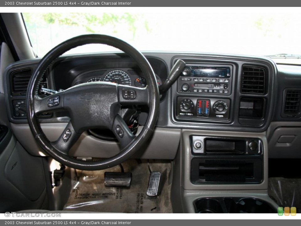 Gray/Dark Charcoal Interior Dashboard for the 2003 Chevrolet Suburban 2500 LS 4x4 #53375849