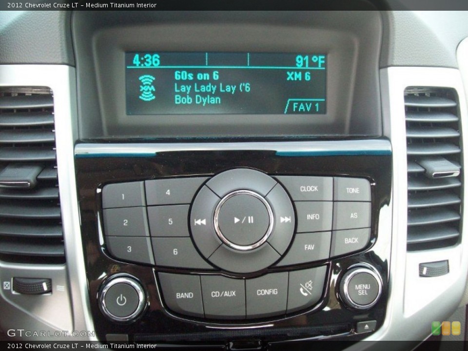 Medium Titanium Interior Controls for the 2012 Chevrolet Cruze LT #53375942